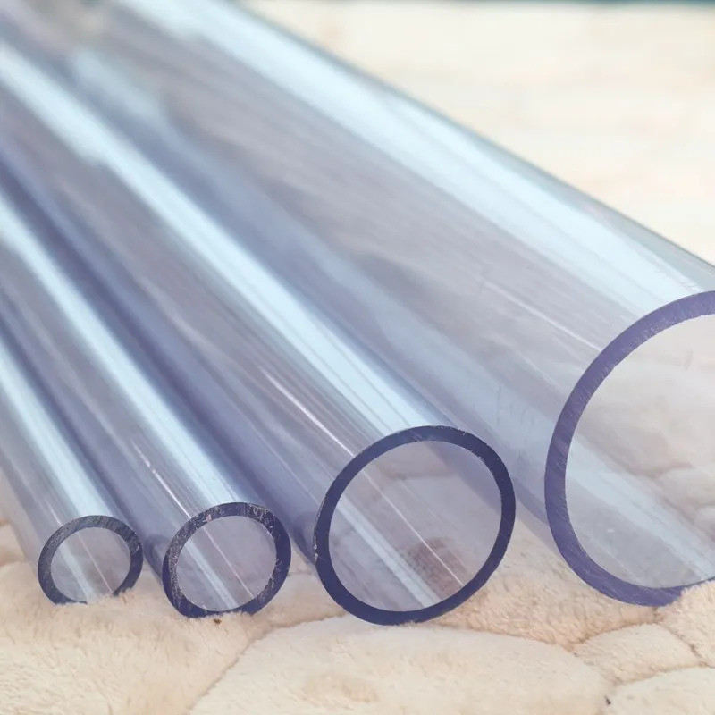 2050mm Transparent PVCU Pipe 50cm Length for Garden Irrigation, Fish