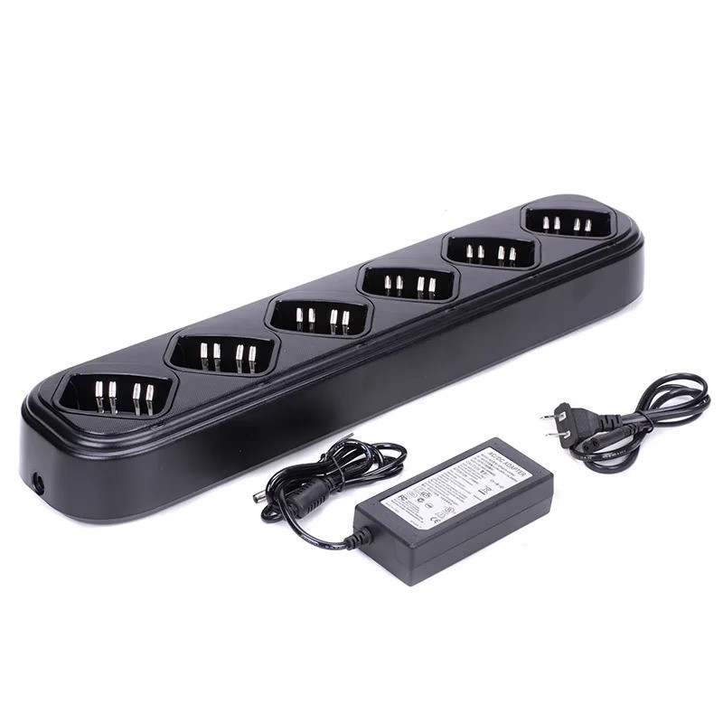 Radio Six-Way Single-Row Universal Rapid Charger for Motorola GP328 ...