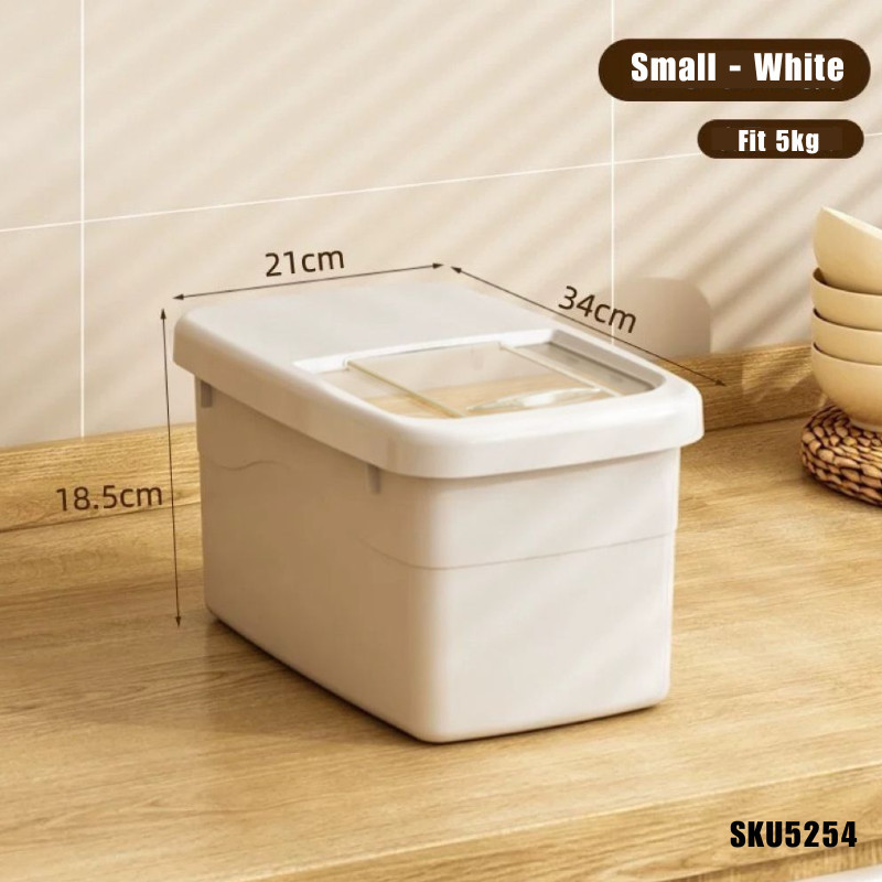 TheOne 5kg / 10kg / 13kg Rice Storage Box Cereal Storage Rice Barrel ...