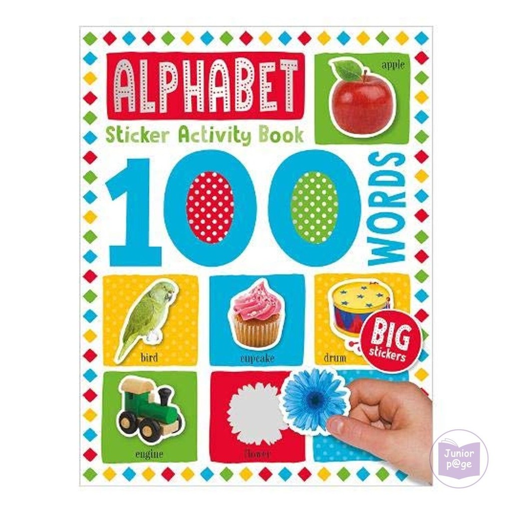100 Words Alphabet Sticker Activity Book | Shopee Singapore
