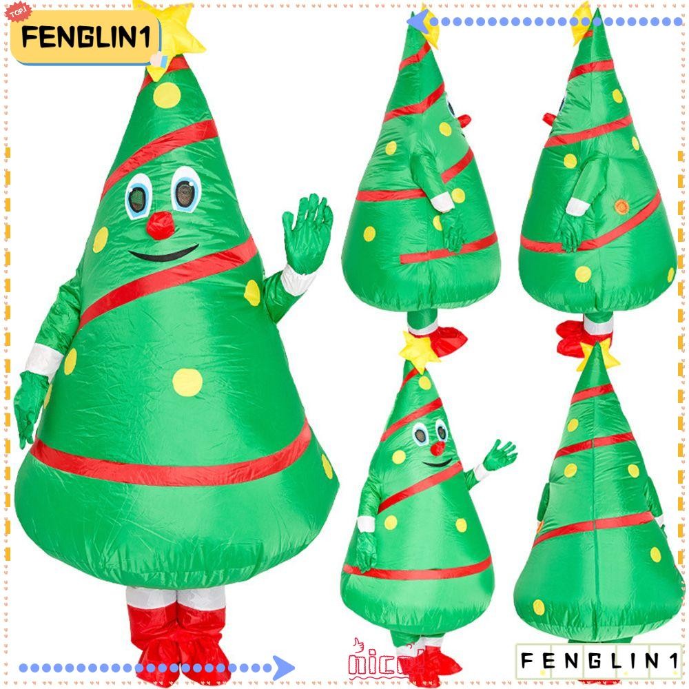 FENGLIN Inflatable Christmas Tree Funny Costume Clothes Dress Up Props
