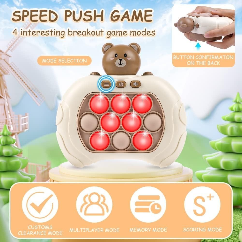 AUTOMATIC POP IT TOYS sensory toys pop it fidget toy w/led sounds ...