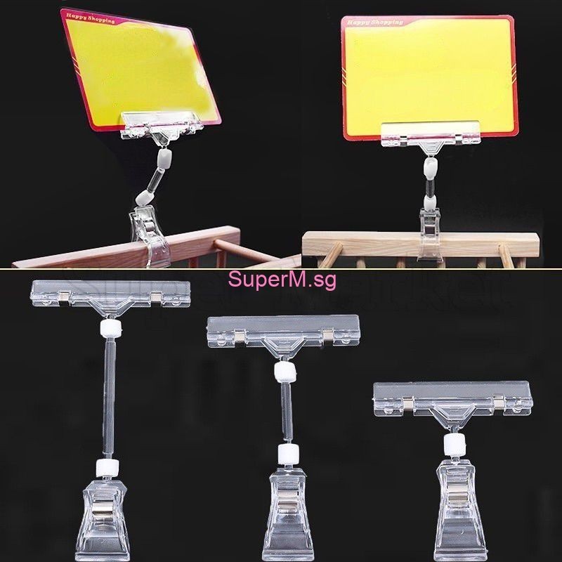 Durable Clear Shelf Clip,Merchandise Price Sign Display Holder,Plastic ...