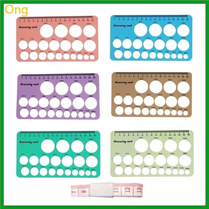 Ong Nipple Size Measuring Card Breastpump Flange Sizing Tool for Nipple