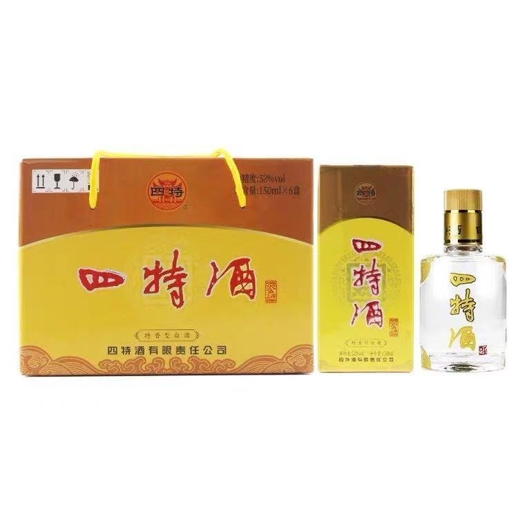 IMPORT FOOD】江西四特酒38度/52度四特金三两整箱150ml*6瓶特香型白酒WYTJ | Shopee Singapore