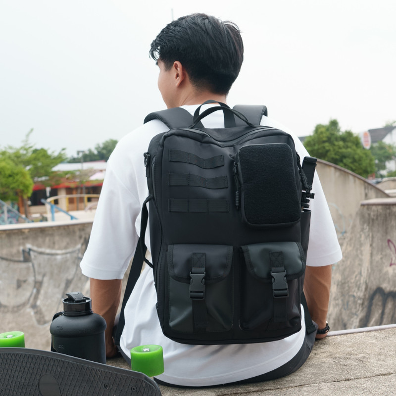 3-4 oz leather backpack Sole Premise Black Leather 3 Bag Set (Signature Backpack, Commuter Bookbag, and Duffle Bag)