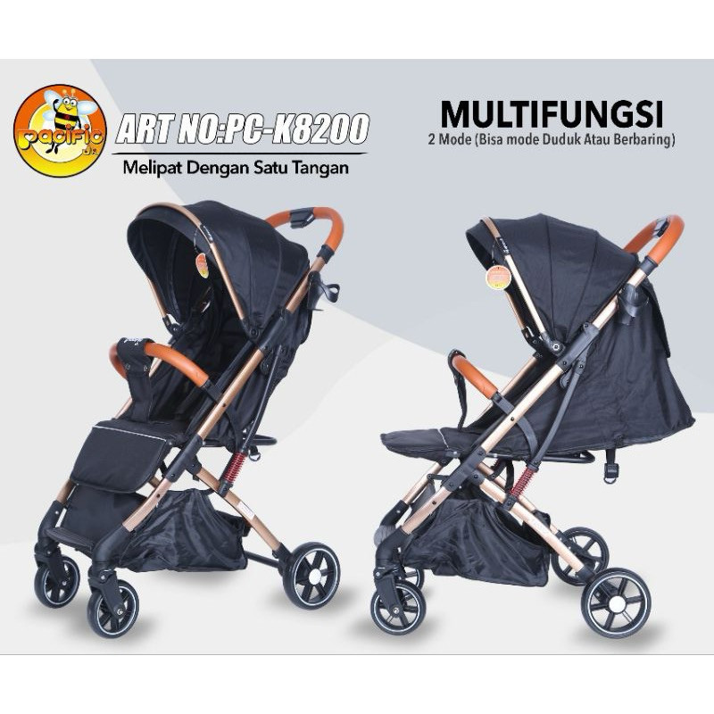 Stroller bayi stoler anak Pacific K8200 cabin size Kereta dorong Stroler