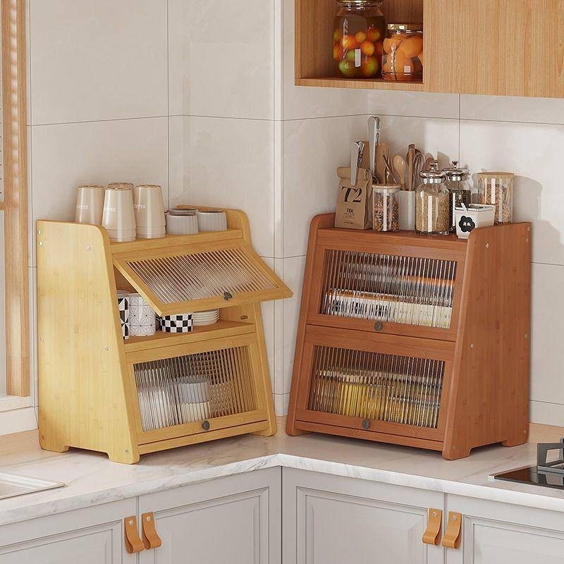 Japanese side cabinet Storage cabinet Tea cup storage cabinet ...