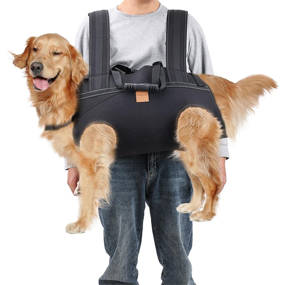 Backpack Carrier for Large Dog Full Body Dog Sling with Handle Dog Lift Harnesses with Reflective Strips for Elderly Disabled Dogs Shopee Singapore