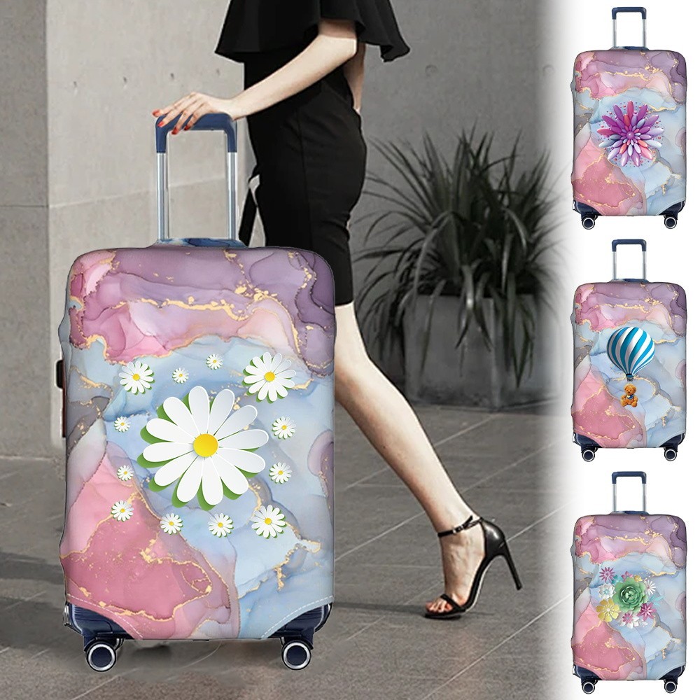 Luggage Cover Stretch Fabric Suitcase Protector Case 3D Pattern Series ...
