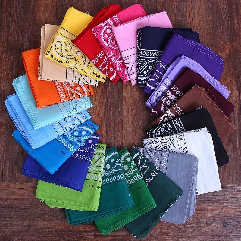 55cm * 55cm Hip Hop Square Scarf Fashion Classic Paisley Bandana ...