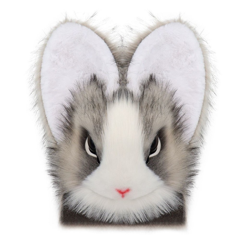 Original Animal Costume Realistic Rabbit Animal Head Fursuit Single ...