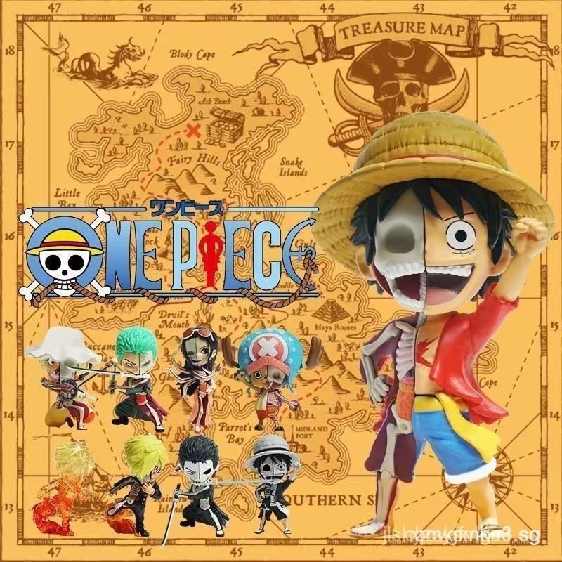 Official One Piece Half-Dissected Blind Box One Piece First Generation ...
