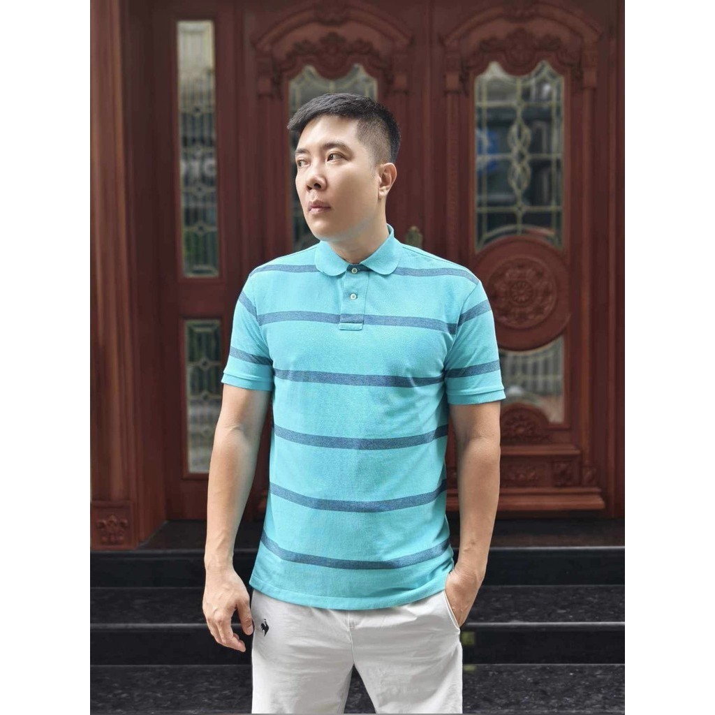 Ralph Lauren polo shirt for men in 3 colors with fancy horizontal stripes polo Ralph Slim Fit form full size from 5x 9x kg. Shopee Singapore