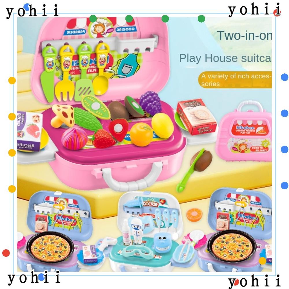YOHII Simulation Kitchen Toys, Play House Cooking Games Play Doctor ...