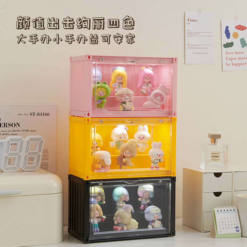 Light blind box storage display rack Bubble Mart figurine Lego storage ...