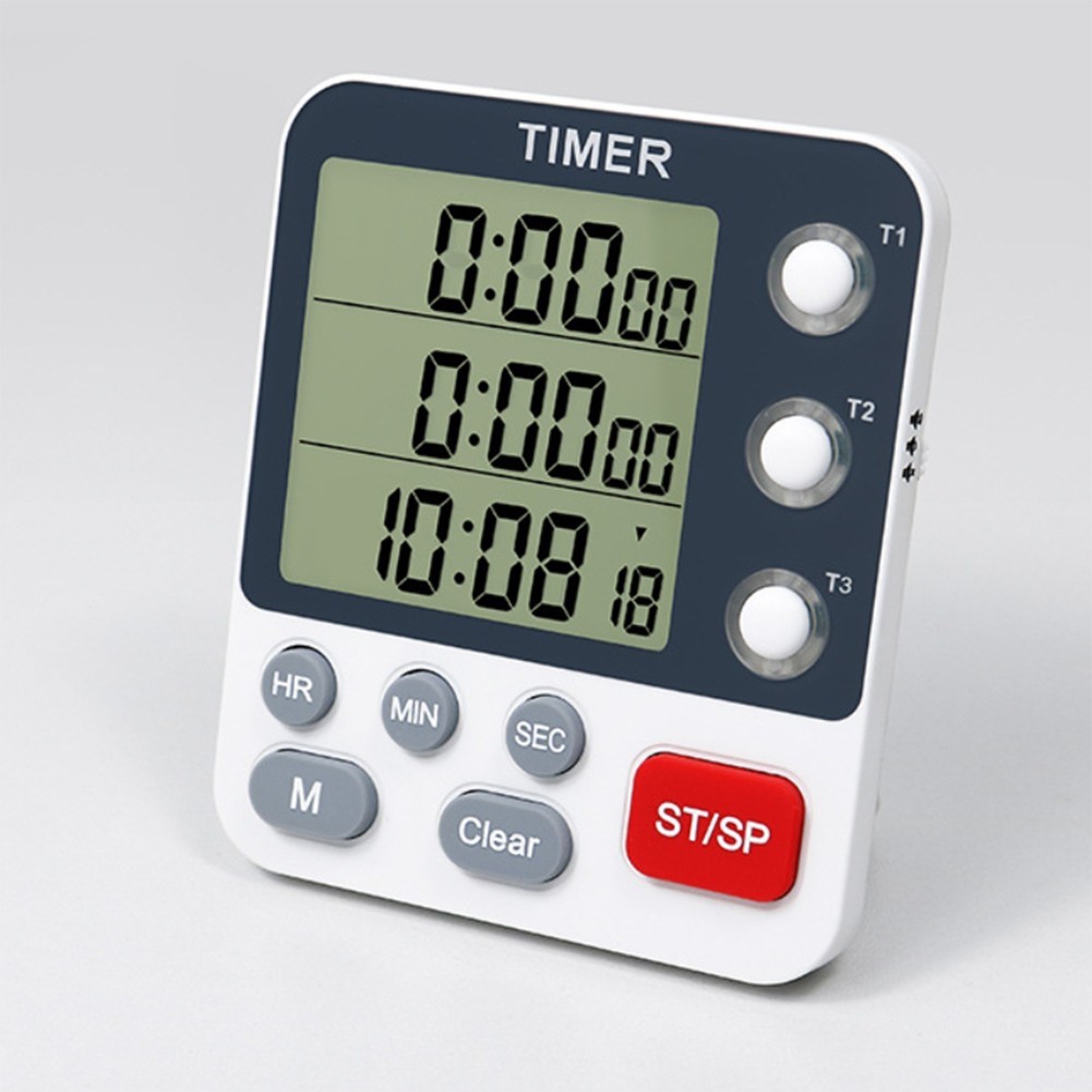 FSFO_3 Channels Kitchen Timer with Large Display Magnetic Back Positive ...