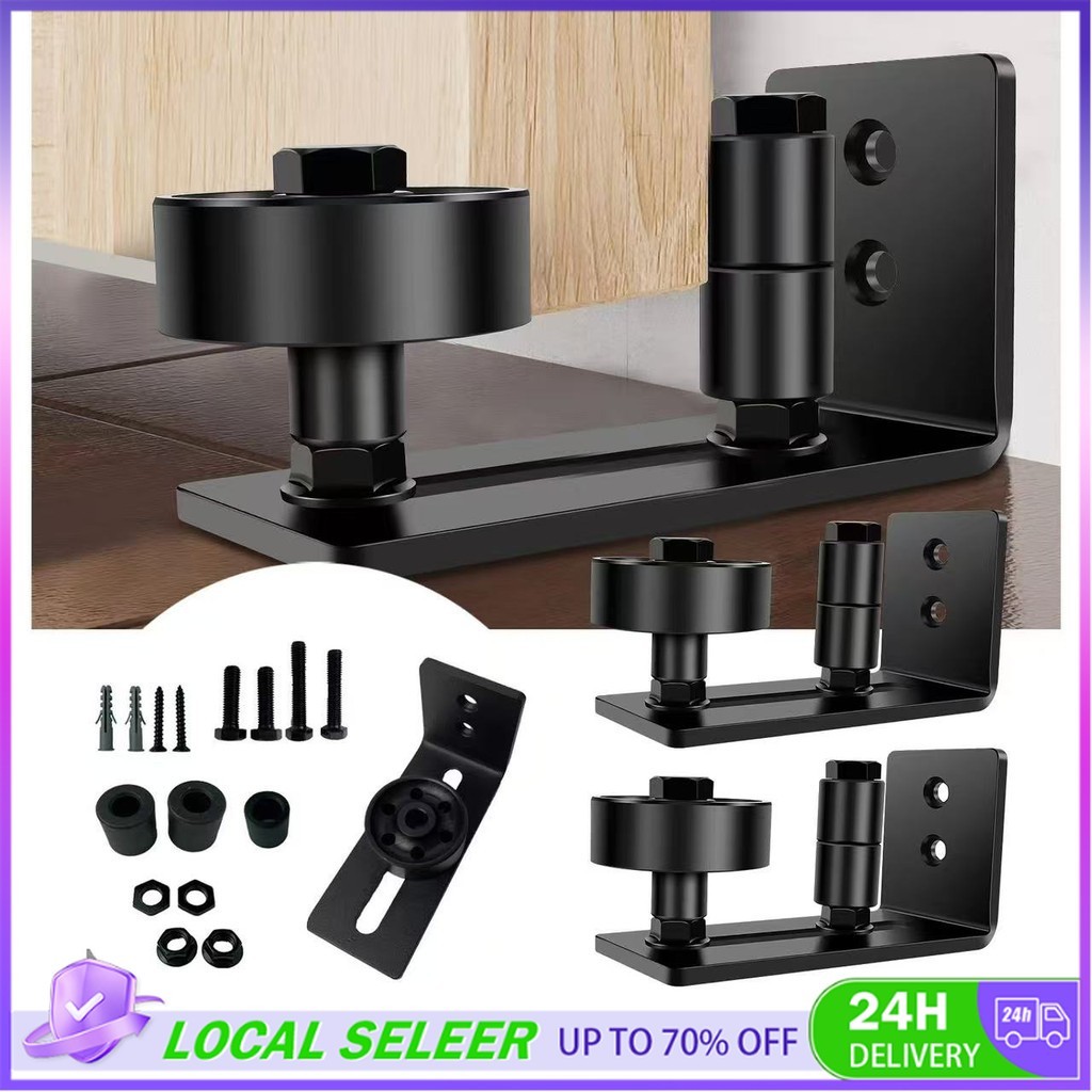 8 IN 1 Door Roller Sliding Door Slides Rails Adjustable Barn Wall Mount ...