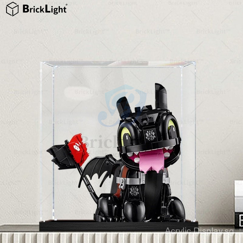 BrickLight™Dragon Trainer：Toothless Acrylic Display Box for Lego10375 ...