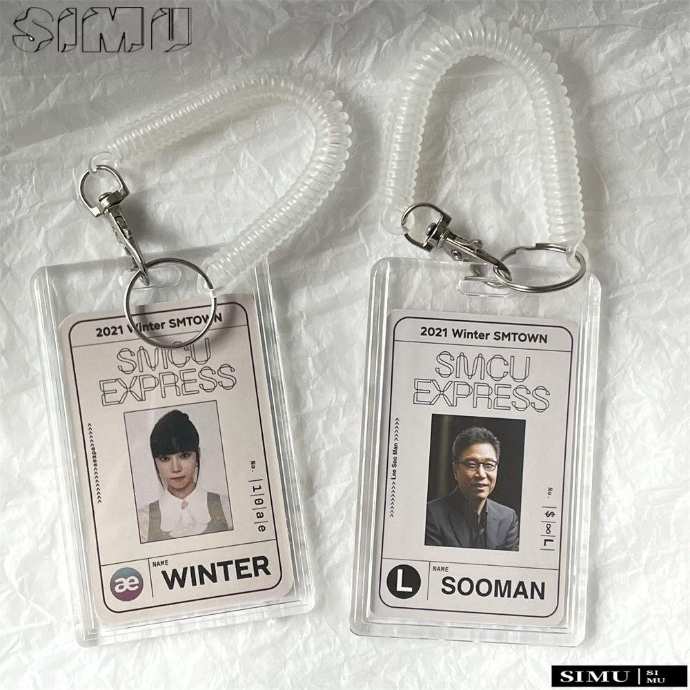 SIMULR Card Holder, Spring Rope Acrylic Photocard Holder, Cute ...