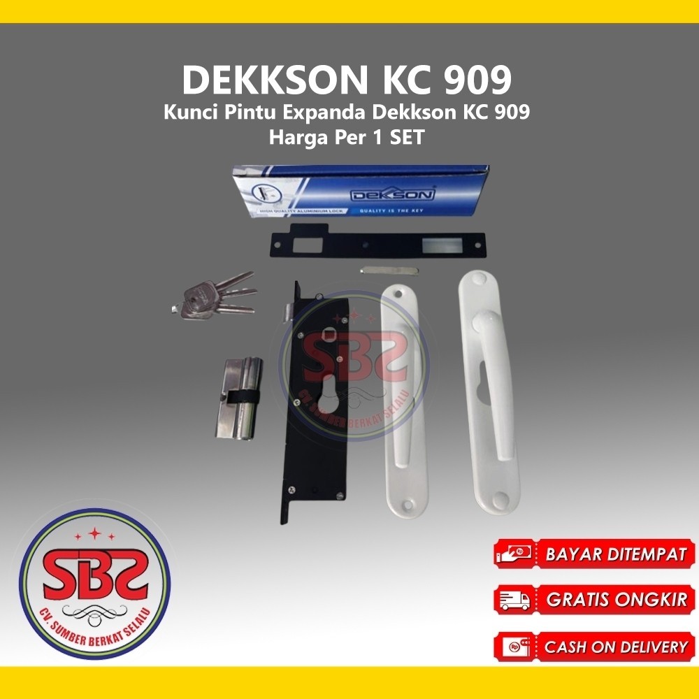 DEKSON DEKKSON KC909 Door Lock Expanda Dekkson KC 909 White | Shopee ...