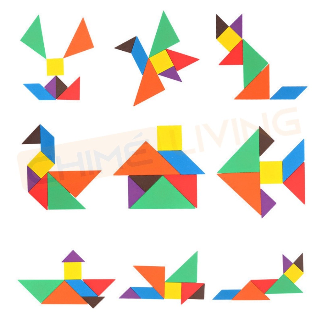 Wooden Geometry Tangram Puzzle | Kids Gift Bag Goodie Bag Gifts ...