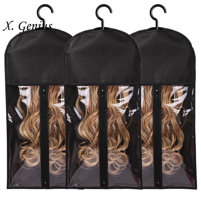 3PCS Hair Extension Holder Wig Storage for Multiple Wigs Holder Wig Bags with Hanger Hair Extension Storage Shopee Singapore