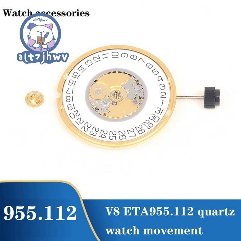 955.112 Movement V8 ETA955.112 955112 Quartz Watch Movement with