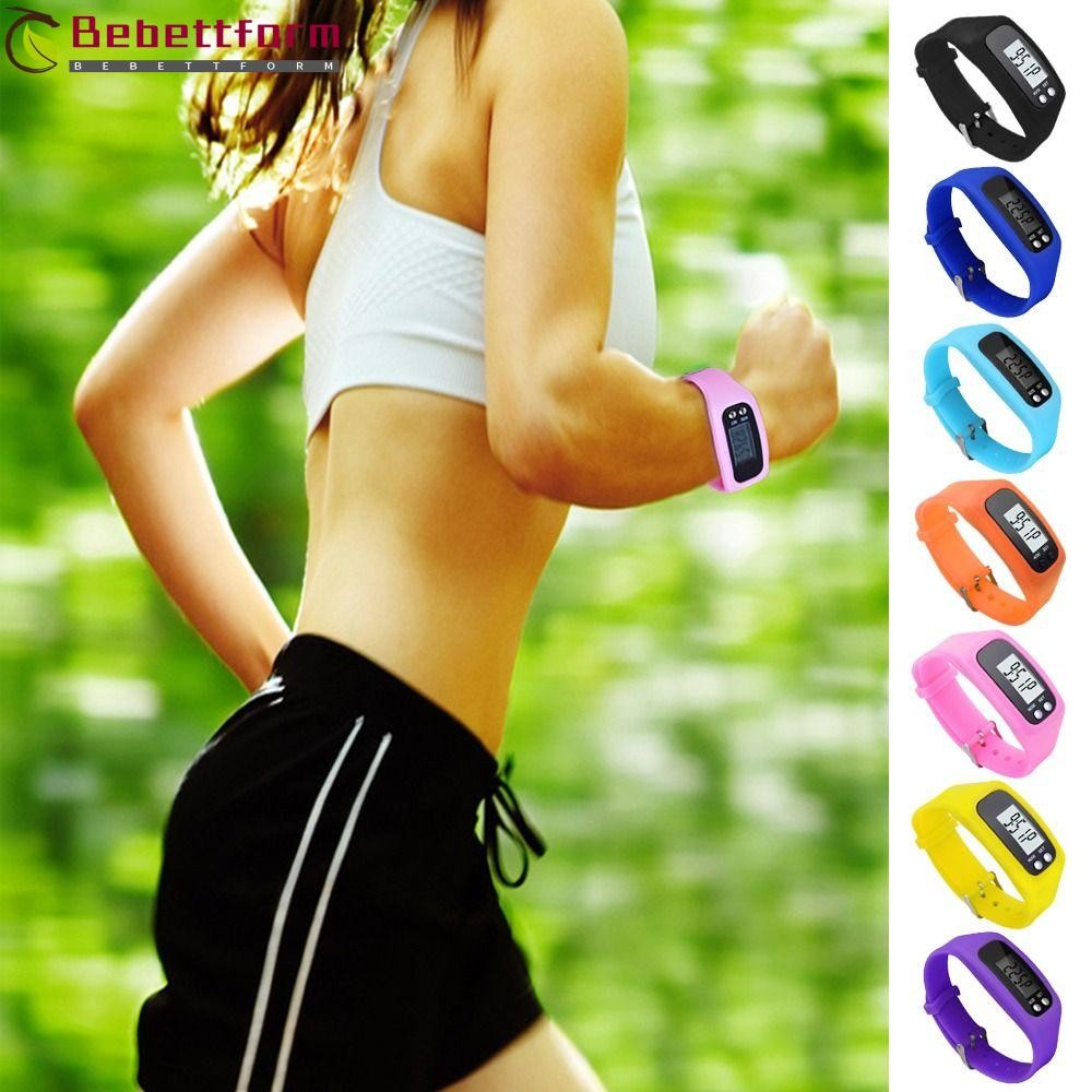 BEBETTFORM Smart Bracelet Fitness Tracker Waterproof Wrist Watch Pedometer Useful Silicone Sports Step Count LCD Display Exercise Pedometer Adult Kid Sport Supplies Shopee Singapore