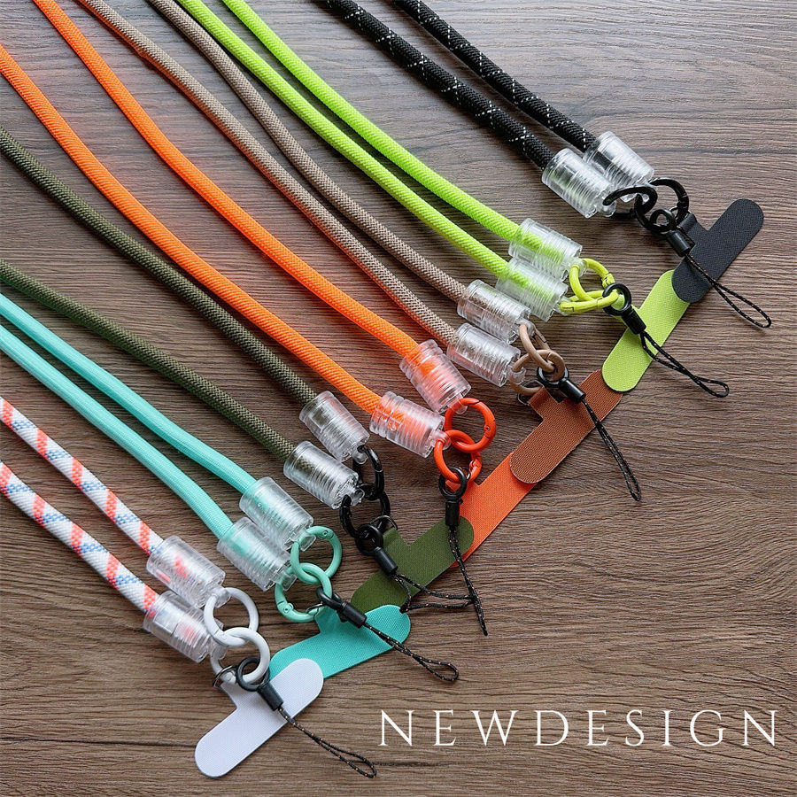 Round Long Nylon Mobile Phone Lanyard, Diagonal Span Rope Camera Strap ...