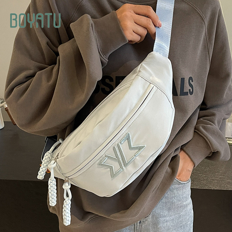 Boyatu Men s and Women s Chest Bags Fashion Brand Large Capacity Crossbody Bag Shoulder Bag Men s Casual Waist Bag Women s New Sports Shoulder Bag