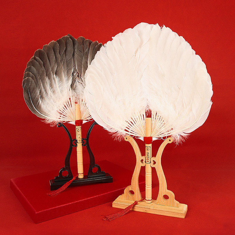 Zhuge Liang's Feather Fan Summer Old-Fashioned Cattail Leaf Fan Ancient ...