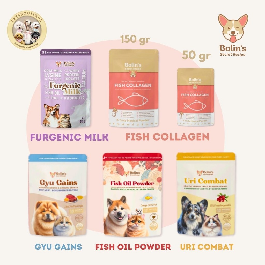 Bolin's | Probiotic/ Fish Collagen/ Goat Milk/ Fish Oil Powder/ UTI ...