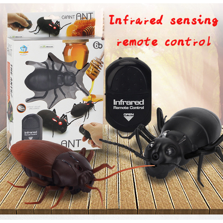 Remote Control Spider Cockroach Simulation Prank Caterpillar Animal ...