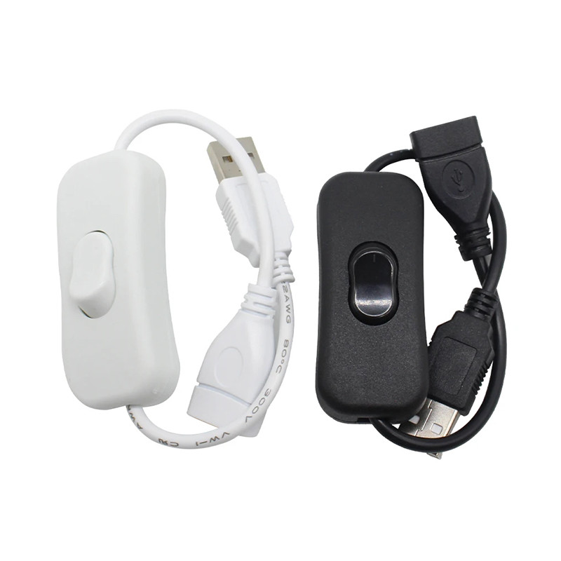USB Cable with Switch ON/OFF Cable Extension Toggle for USB Lamp USB ...