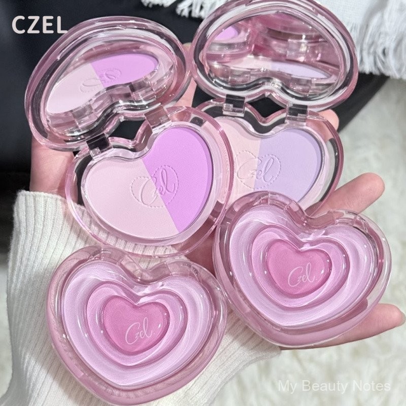 CZEL Two-tone Blush Natural Expansion Highlight Matte Two-tone Rouge ...