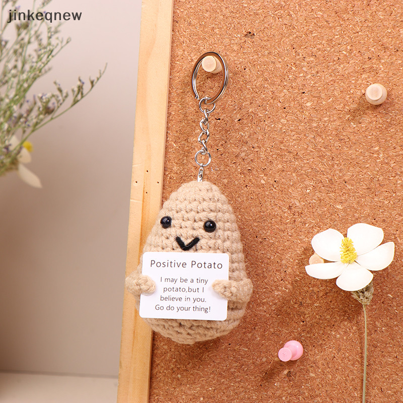 JKSG Positive Potatoes Crochet Pendant Yarn Knit Inspired Doll