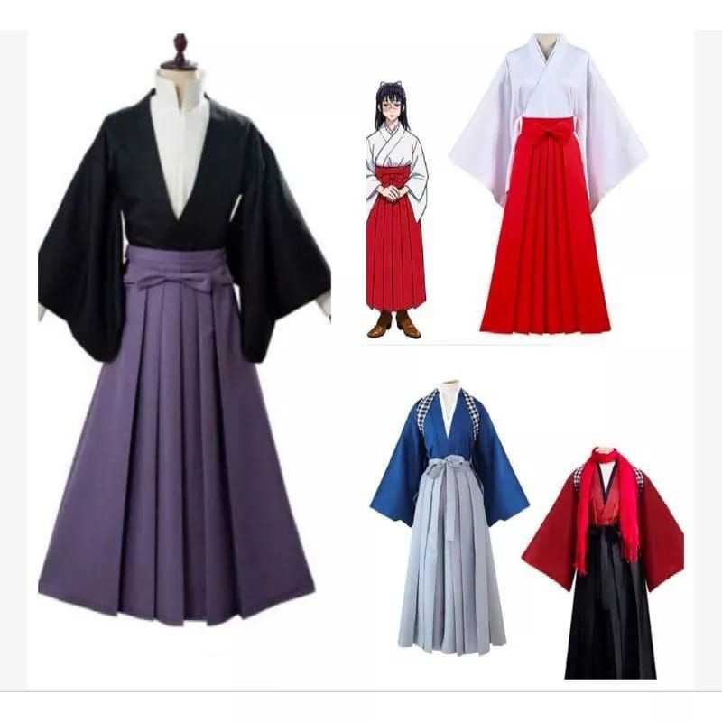 ZST Anime Hakama Hokomo Stusaka Samurai Cosplay Kimono Costume