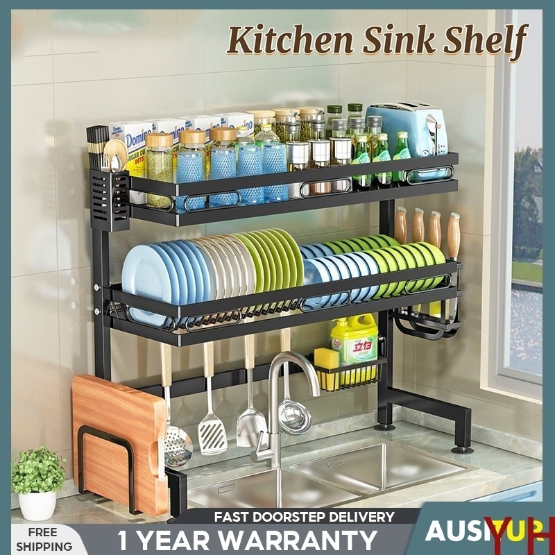AUSITUR Drain Rack Auto Drainer Tray Dish Drying Rack With Holder Dish ...
