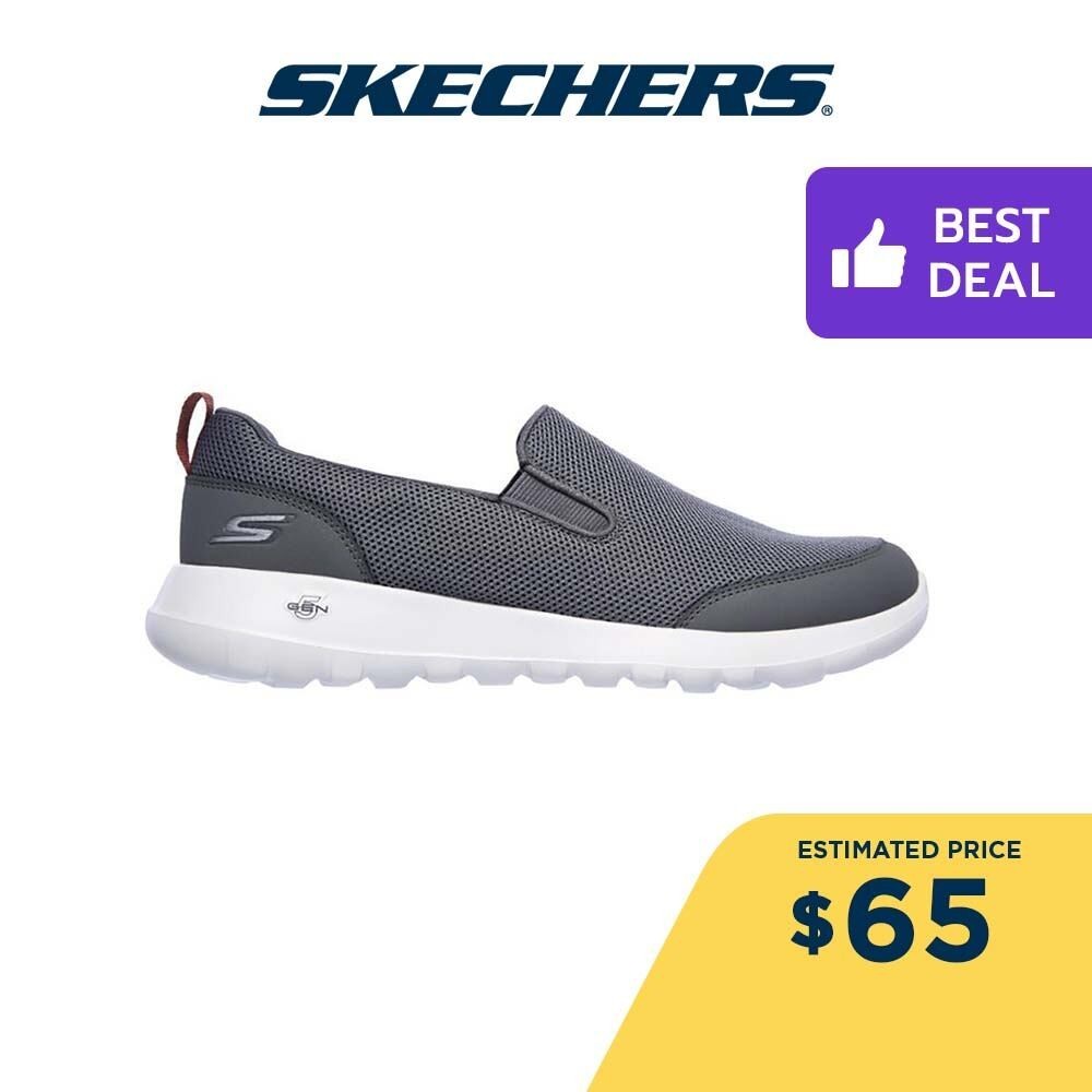 Pre Order Skechers Men GOwalk Max Clinched Walking Shoes 216010 GYBU Air Cooled Goga Mat Machine Washable Ortholite Shopee Singapore
