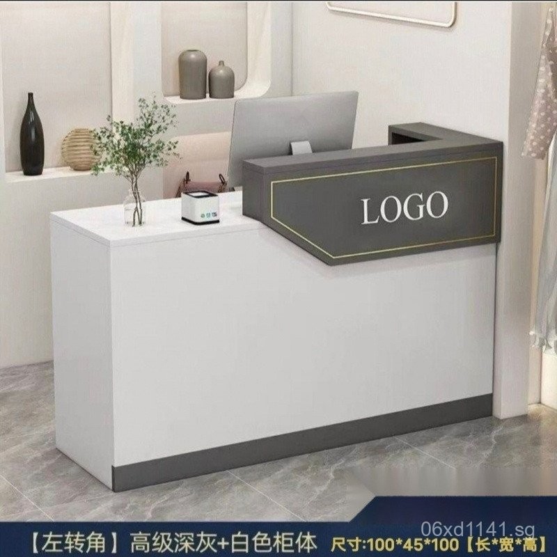 Counter Modern Simple Cashier Desk Milk Tea Shop Reception Desk Beauty ...