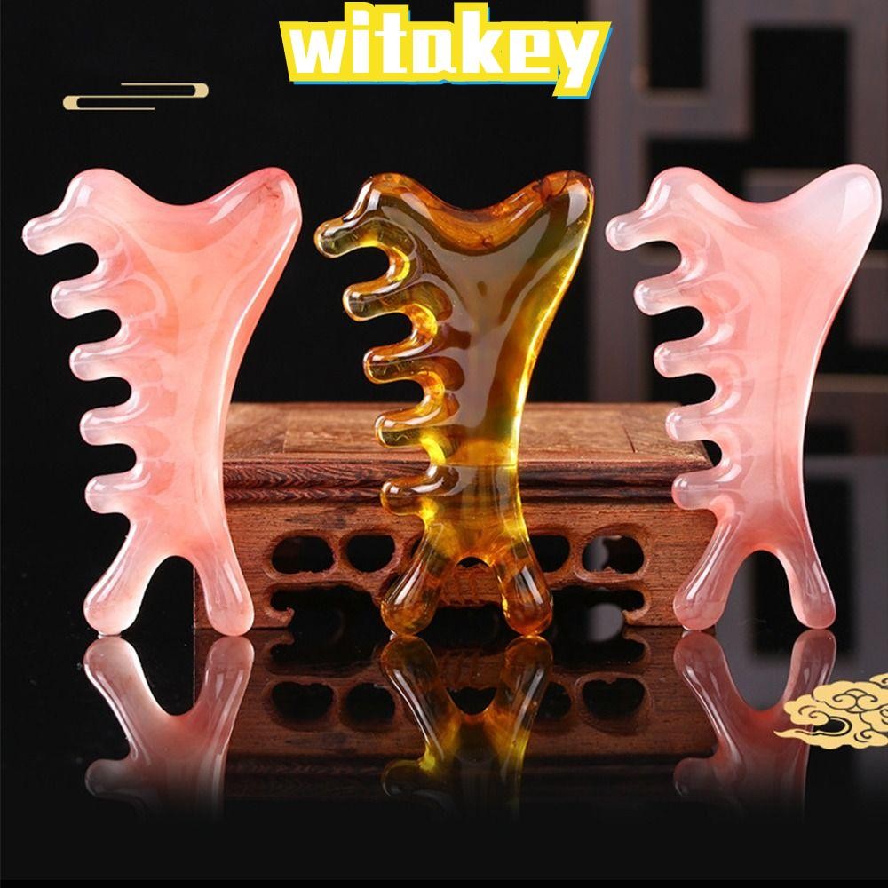 WITAKEY Massage Comb, 4-in-1 Multifunctional Head Meridian Combs ...