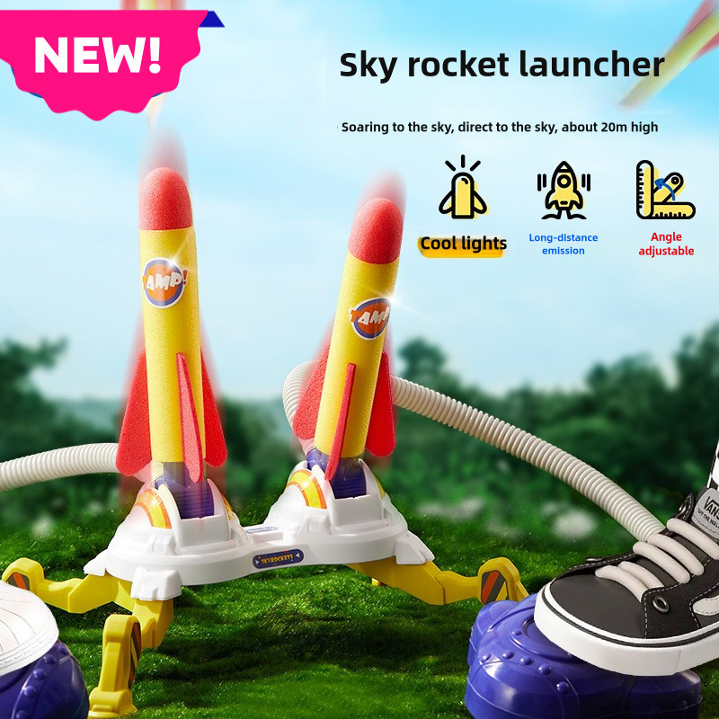 Children's Mini Rocket Toy Air Rocket Soaring in the Sky Kid's Playtime ...