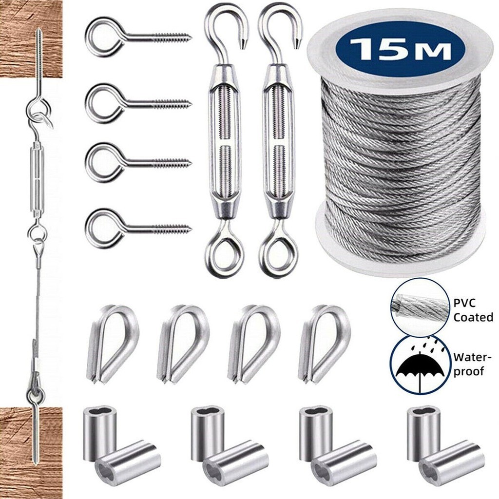 Waterproof and Corrosion Resistant Stainless Steel Wire Rope Set for ...