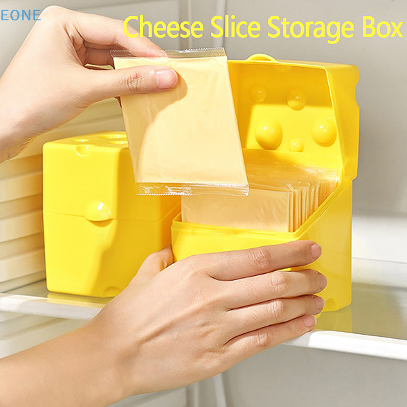 EONE Cheese Storage Container Kitchen Accessories Plastic Cheese Shaped ...