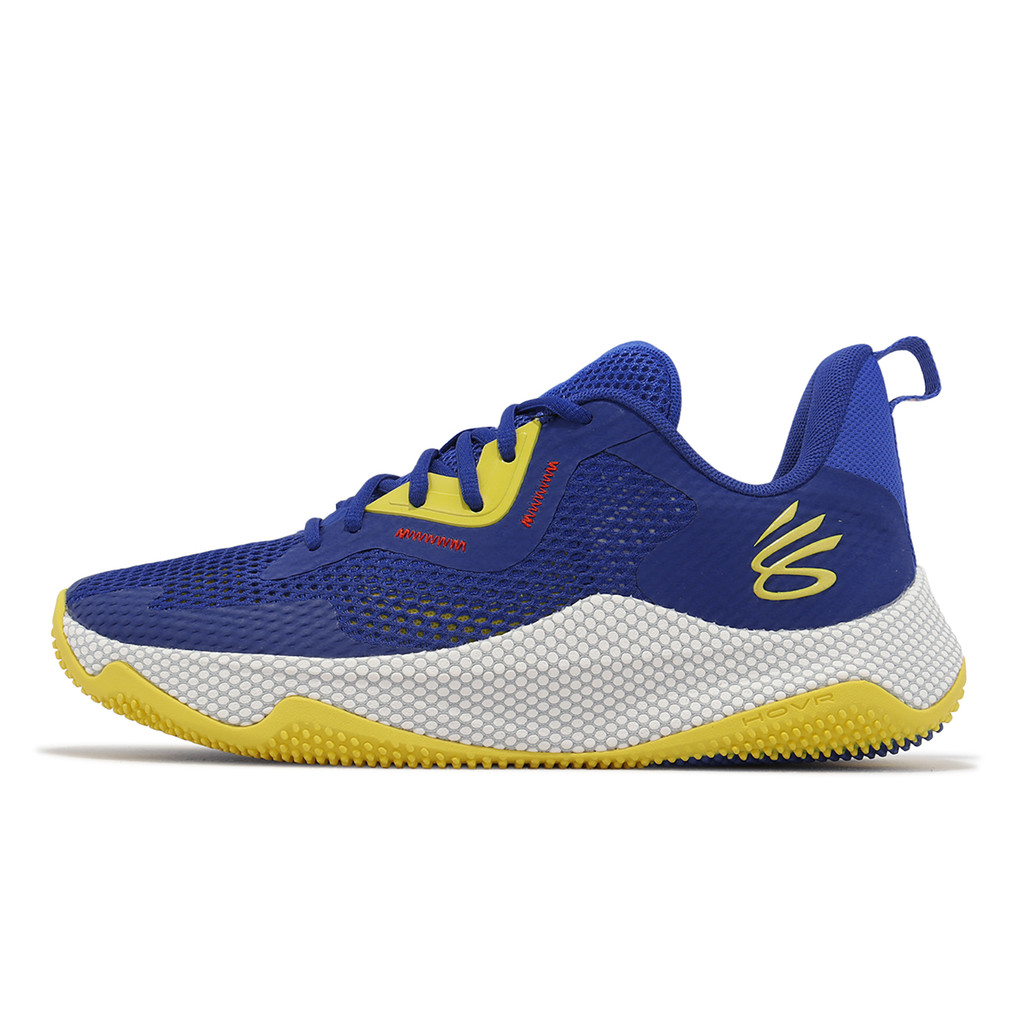 Under Armour Basketball Shoes Curry HOVR Splash 3 Blue Yellow Men s ACS 3026899400 Shopee Singapore