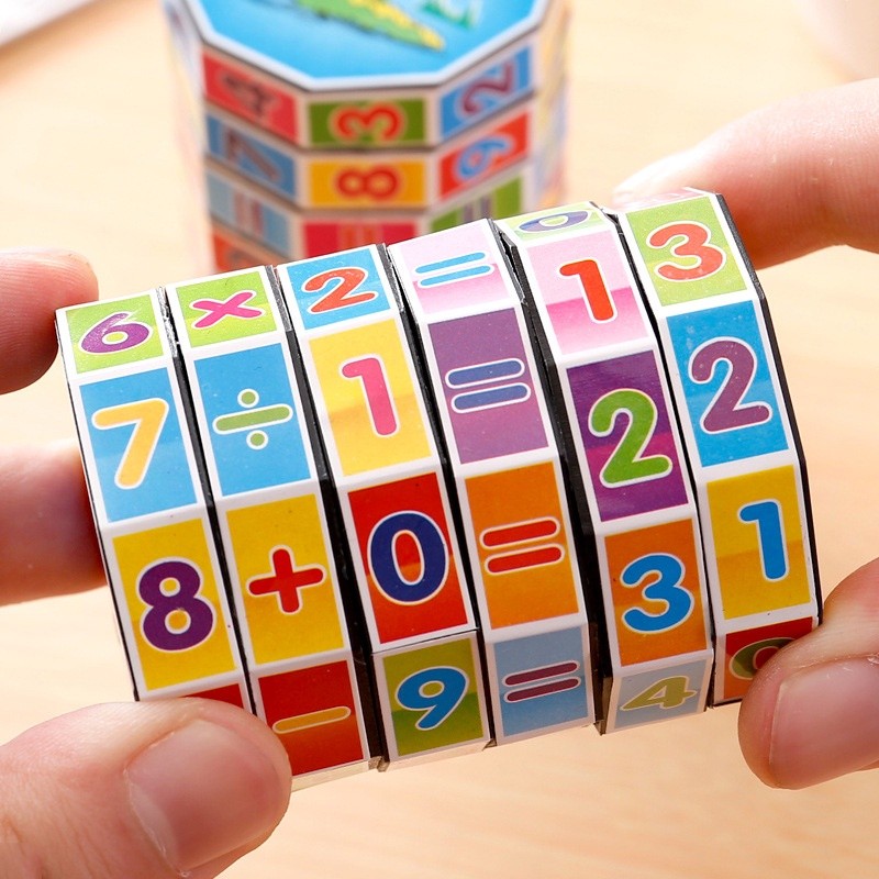 [SG SELLER]Kids Mathematics Numbers Magic Cube Toy Puzzle Game | Shopee ...