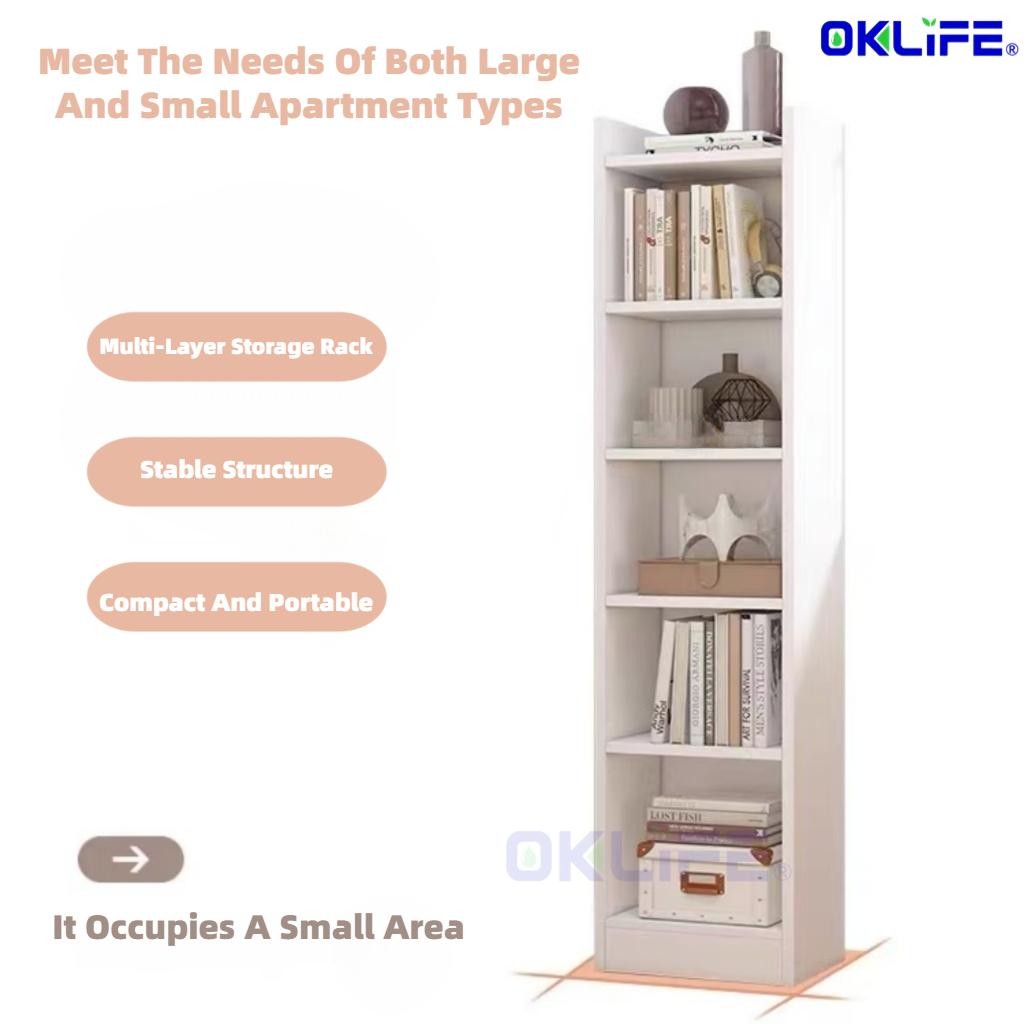 storage display cabinet floor bookshelf floor simple collection narrow seam small shelf Bookshelf Storage Rack view 8
