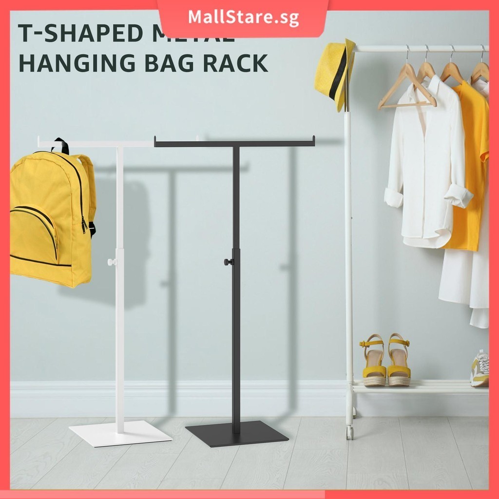 Purse Display Stand Adjustable Handbag Rack Double Hook Holder Necklace ...