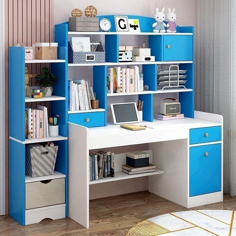 Study Table Set Kids Study Desk Children Study Table Home Bookshelf ...